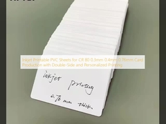 Inkjet bedruckbare PVC-Karten im CR 80 Format 0,3 mm 0,4 mm 0,76 mm für die Kartenproduktion mit beidseitigem und personalisiertem Druck