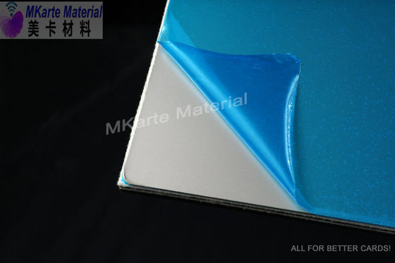 0.8mm Kunststoffkartenmaterialien Glanz / Matte Stahlkartenlaminierungsplatte