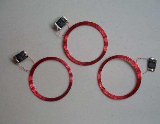 0.1mm Durchmesser Rot oder Silber RFID Inlay Selbstklebkartel Antenne Kupferdraht MACW-1