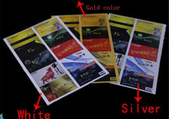 0.15mm-0.40mm PVC Tintenstrahlblatt Offsetdruck Weiß digital druckbares PVC Bankkartenmaterial