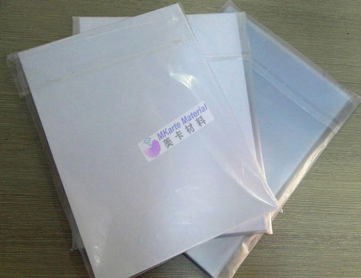 0.15mm-0.40mm PVC Tintenstrahlblatt Offsetdruck Weiß digital druckbares PVC Bankkartenmaterial