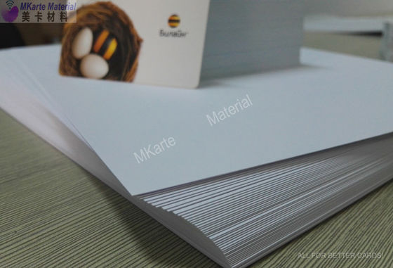 0.15mm-0.40mm PVC Tintenstrahlblatt Offsetdruck Weiß digital druckbares PVC Bankkartenmaterial