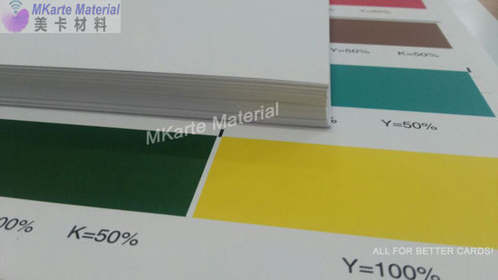 A4 A3 Größe 0,15-0,4 mm Weißfarbiges PVC-Kartendruckblatt für Smartcard-Drucker