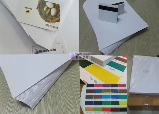 A4 A3 Größe 0,15-0,4 mm Weißfarbiges PVC-Kartendruckblatt für Smartcard-Drucker