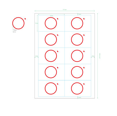 2X5 Kupferdraht Smart Chip Material für RFID Karte Inlay Prelam PVC Kartenmaterialien