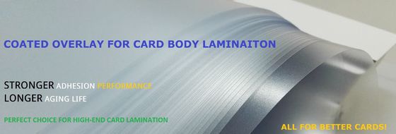 Schälfestigkeit 90° 300mm/min ≥6,0 N/cm PVC-beschichtete Überlagbleche Alterungszeit &gt;200 Stunden Smart Card Material