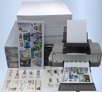 Doppelseitige Inkjet-Druck PVC-Kartenfolie für Epson- und Canon-Inkjetdrucker, Größentoleranz /-0,5 mm, MIP-DS-W