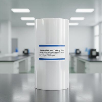 PVC-Overlay-Film mit langsamer Abnahme für Offset-Druckblattlamination mit einer Dicke von 0,04-0,10 mm