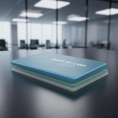 Anpassbares kontaktloses Smart PET-Kartematerial mit langfristiger Haltbarkeit für sicheres Zugangsmanagement