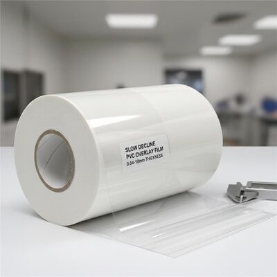 Slow Decline Offset Druckfähige PVC-Overlay-Film mit einer Dicke von 0,04-0,10 mm für die Kartenlaminierung