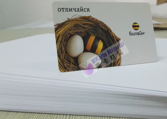 Doppel- Seiten- Tintenstrahl-bedruckbares PVC bedeckt ausgezeichnete Tinten-Adhäsion für Plastik-Smart Card
