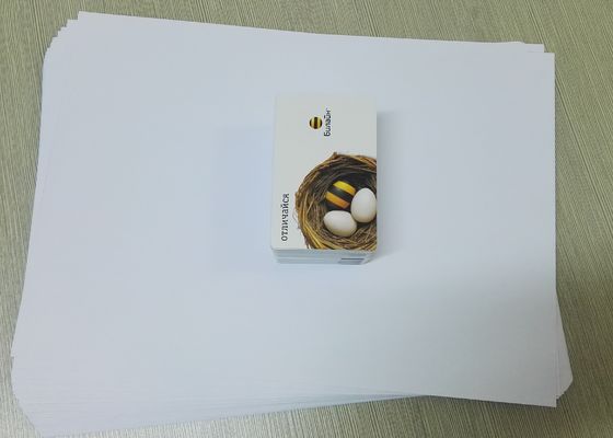 Einseitige bedruckbare PVC-Innenschicht-allgemeines Weiß/Abendessen-Weiß-Farbe