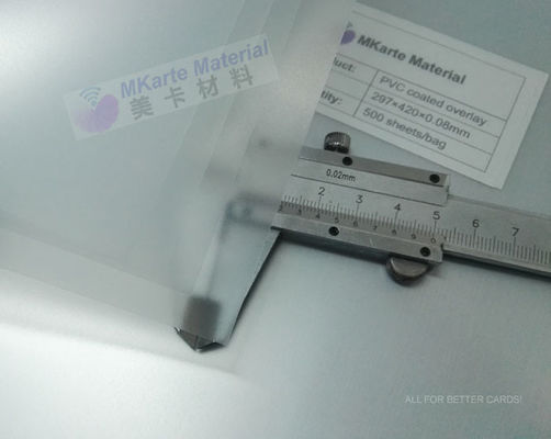 beschichtetes Haftvermögenniveau PVC überlagerte im Blatt oder in der Rolle (0.06-1.0mm Stärke) MCO-W