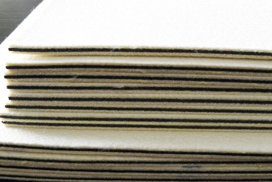 Woolen Adhäsion der Filz-Kissen lamellierte Auflagen-80 N/Mm für heißen Presse-Prozess