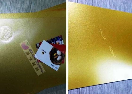 Goldfarbe Digital, die PVC-Blätter für Plastikkarten-Laminierung druckt