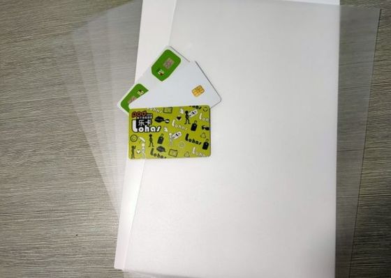 PETG beschichtete Blatt des Überlagerungs-klares Plastikpet/petg für Kreditkarte