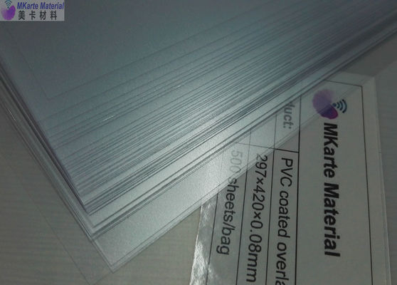 0.08mm Größe A3 PVC beschichtete Überlagerung für PVC-Karten-Körper-Material