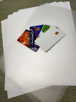 295*480mm niedrige Vicat PC Kunststoffplatte für kontaktlose IC-Karten-Produktion