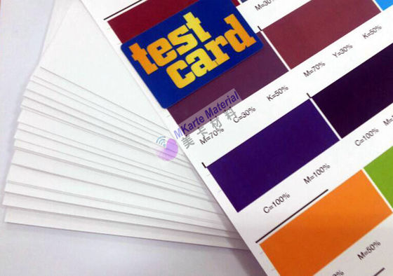 PVC-Blatt des Digital-Druck-Pferdestärken-Indigo-A4 einseitig für Smart Card-Produktion