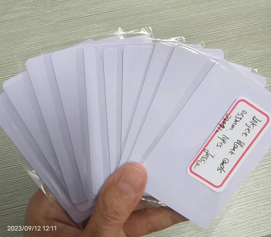 Weißleere Tintenstrahl-PVC-Karten Cr 80 0,4 mm 0,5 mm zur Kartenherstellung