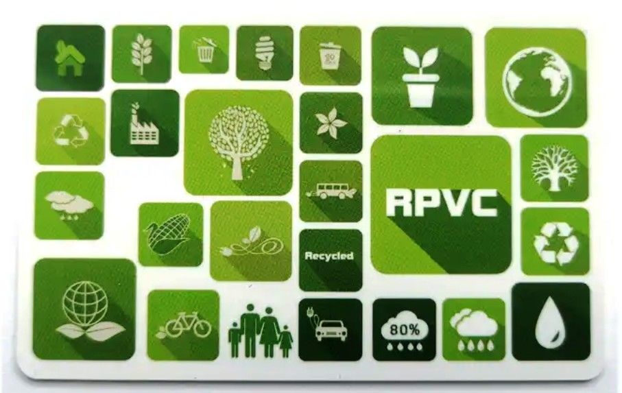 Ökofreundliche 0,3 mm weiße Farbe recycelbare PVC-Plastikfolie zur Herstellung von Smat-Karten