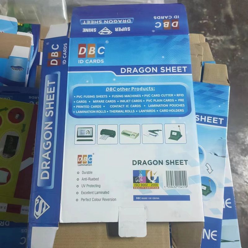 PVC-Kartendruck Nicht-Laminationsblatt 0,15 mm + 0,46 mm + 0,15 mm Inkjet-Druckblatt