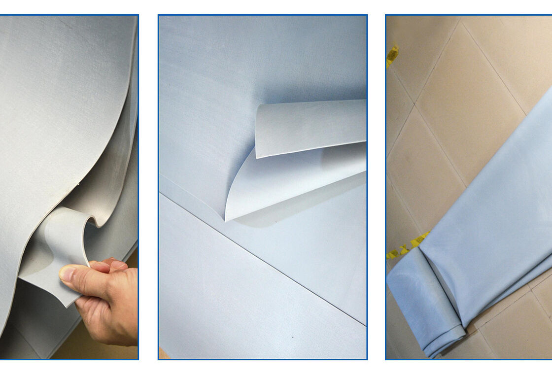 Hohe Reißbeständigkeit Silicone Gummi Pad Hohe elastische und hochtemperaturbeständige Puffer Pad für Vakuum-Saugfilmmaschine