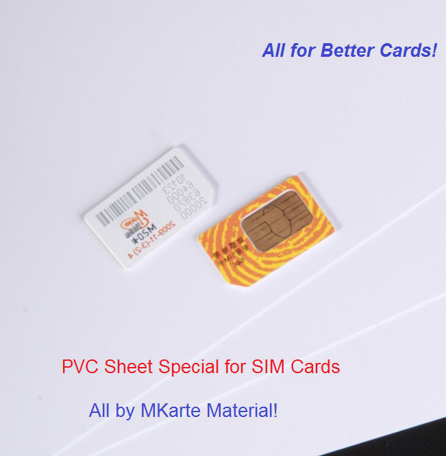 Spezielle Plattenmaterial-PVC-Kunststoffplatte für SIM-Karten-Körper-Produktion