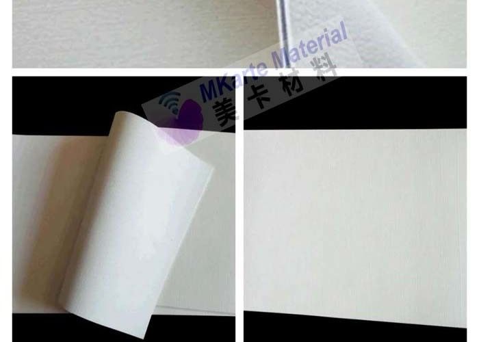 Auflagen-Woolen Filz-Kissen-Material A4 3mm Weiß lamelliertes für RFID-Karten-Laminierung