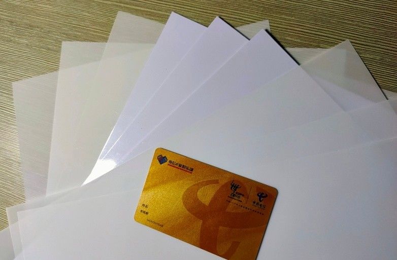 Weiß-nicht Laminierungs-Tintenstrahl PVC-Blatt PVC-Tintenstrahl-A4 eingestellt für Ausweis A4