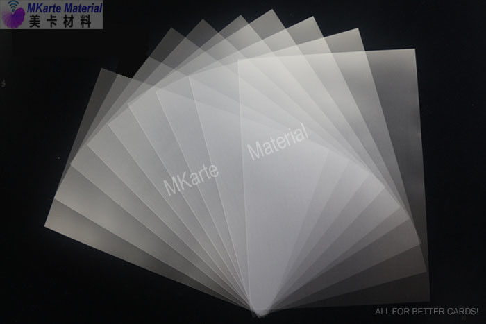 0.10mm PVC-Karten-Material-benutzen überzogene überlagerte Film-Bankkarte Digital/Tintenstrahl/Offsetdruck